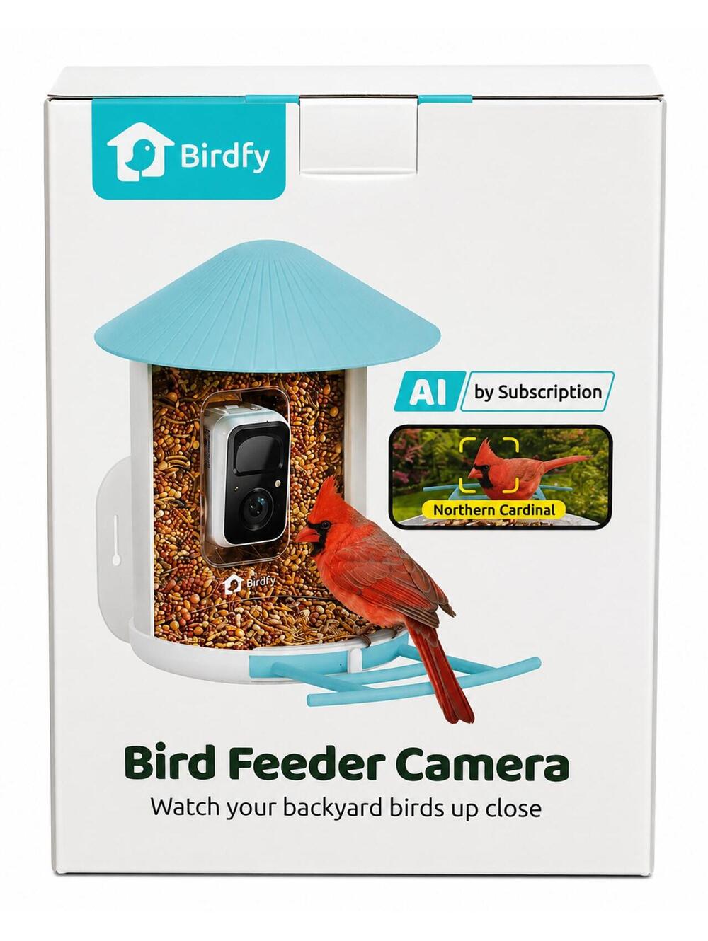 Netvue Birdfy Bird Feeders Camera with AI-Blue